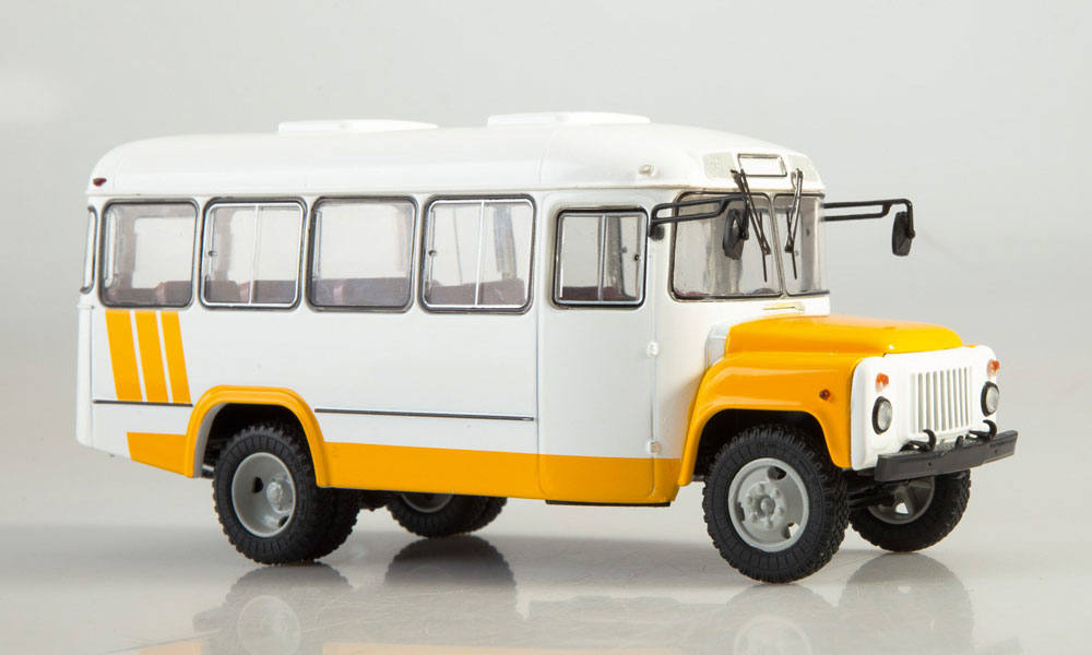 KAVZ-3270 bus, white/yellow