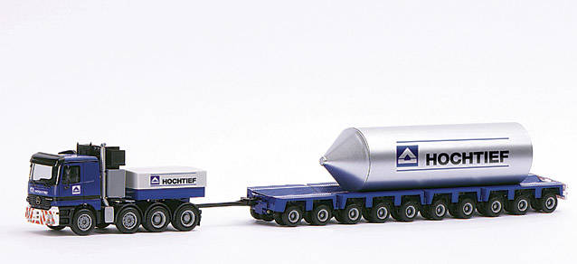 Mercedes-Benz Actros Titan 4A low-loader trail 10A with silo