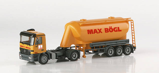 Mercedes-Benz Actros S bulk silo semitrailer "Max Boegl"