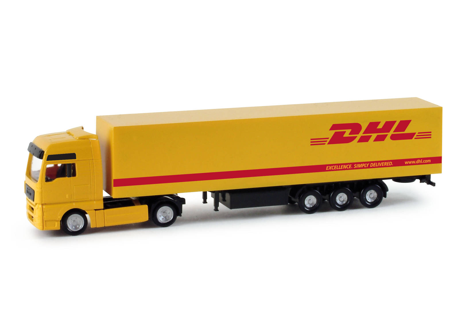 MAN TGX XXL Box semitrailer "DHL"