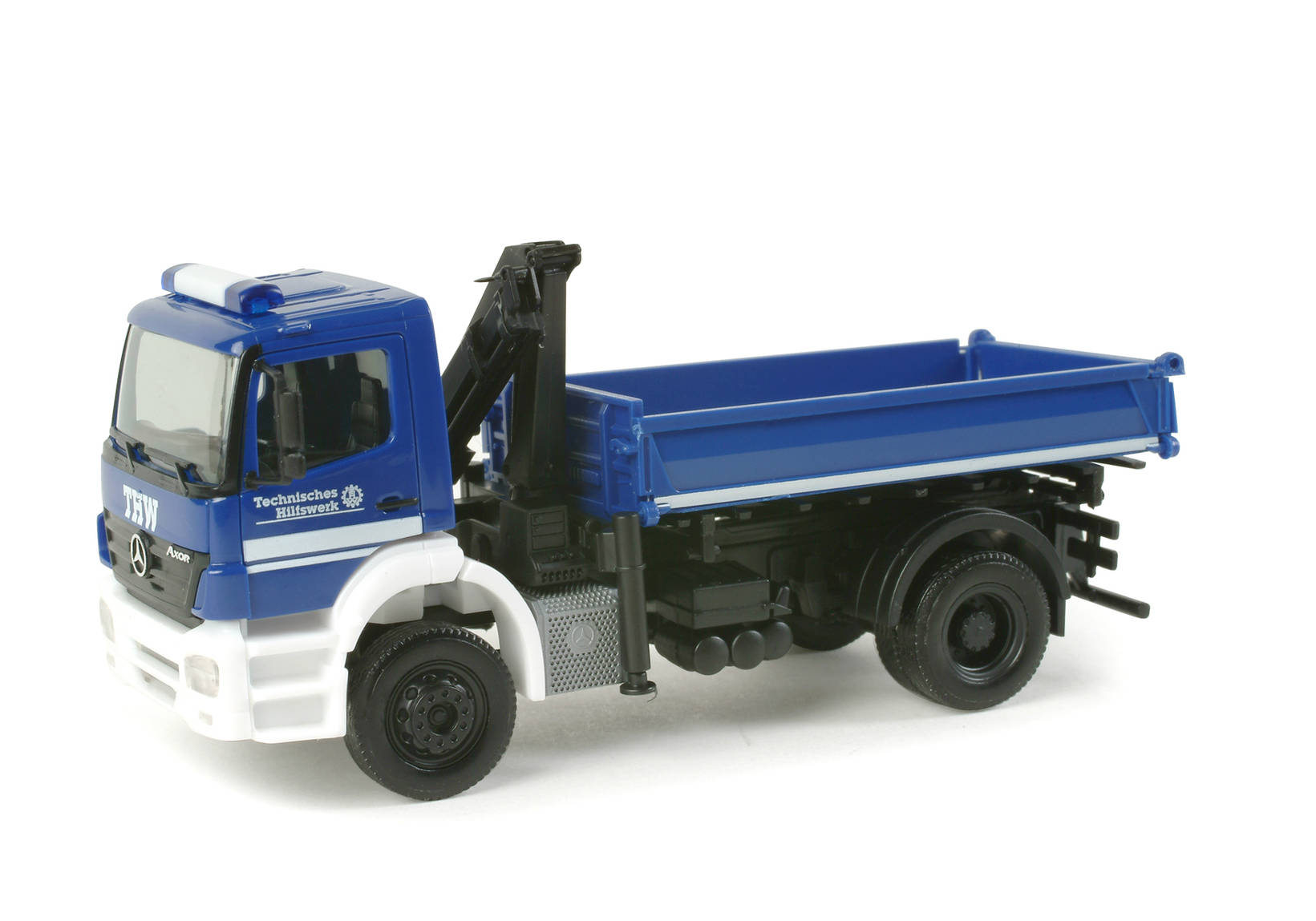 Mercedes-Benz Axor Allradkipper mit Palfinger Ladekran "THW"