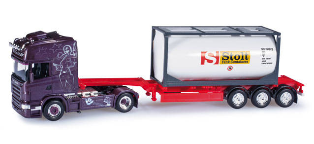 Scania R TL tank container semitrailer "Stolt"