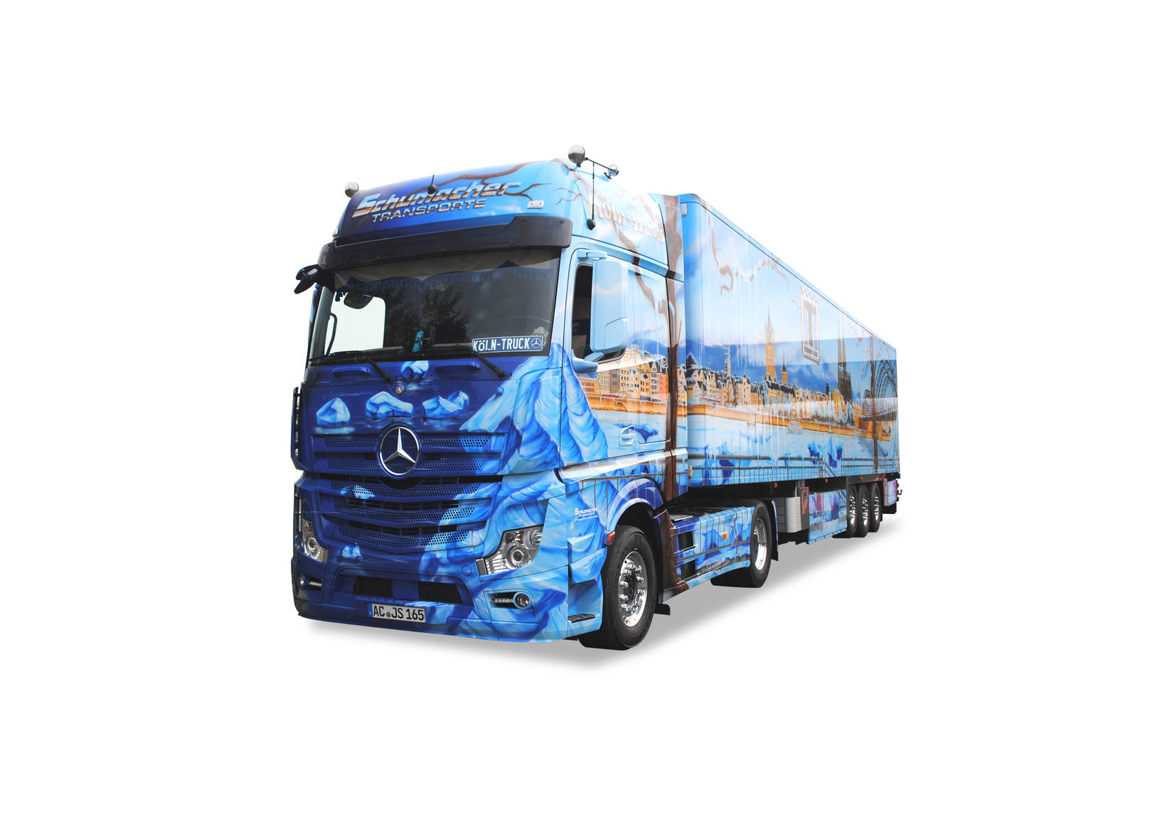 Mercedes-Benz Actros Gigaspace refrigerated semitrailer "Schumacher / Köln-Truck"