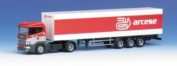 Scania 124 HL suitcase saddle train 2A/3A