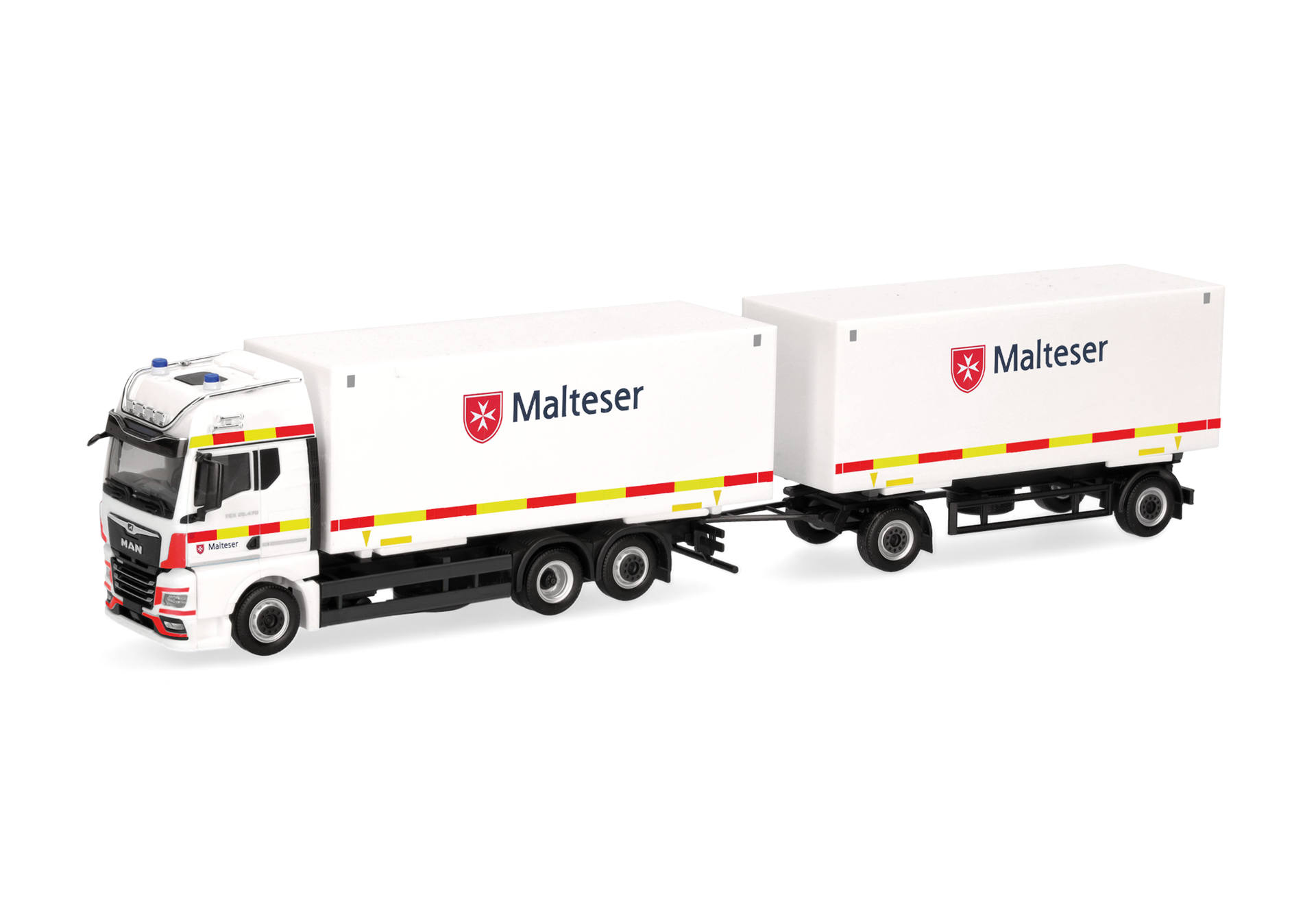 MAN TGX GX Wechselkoffer-Hängerzug "Malteser/Bad Reichenhall"