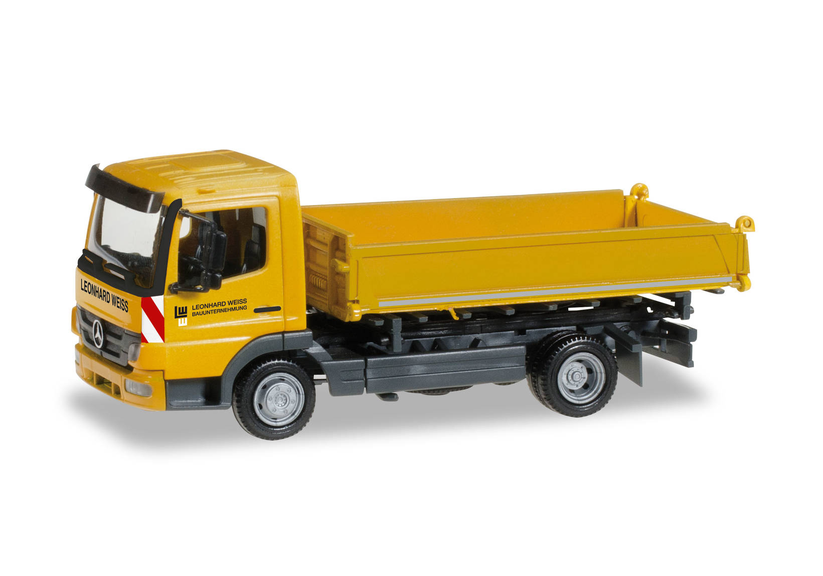 Mercedes-Benz Atego 3-way discharge skip"Leonhard Weiss"