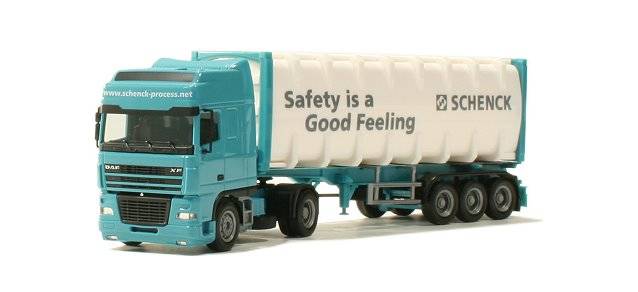 DAF XF SSC bulk container semitrailer "Schenck"