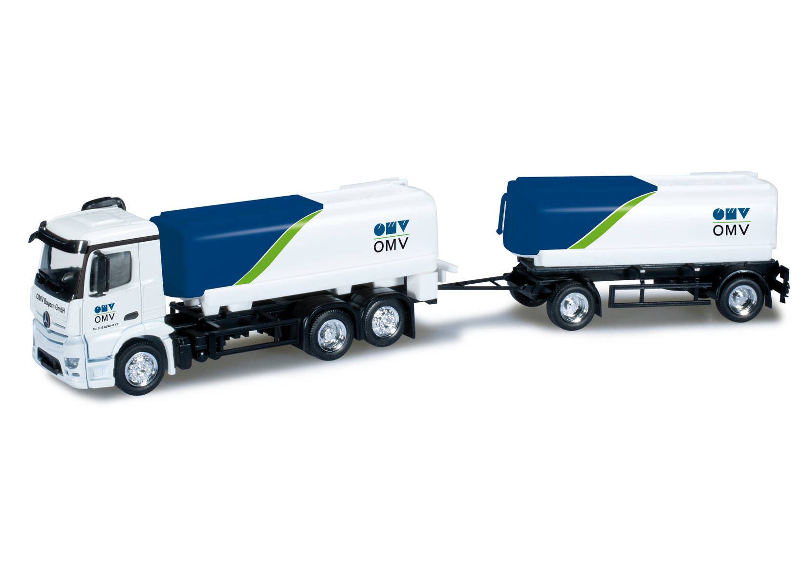 Mercedes-Benz Antos gas tank trailer "OMV"