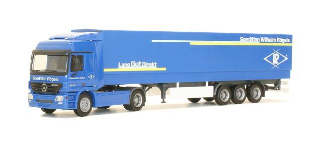 Mercedes-Benz Actros LH canvas semitrailer "Roegels"
