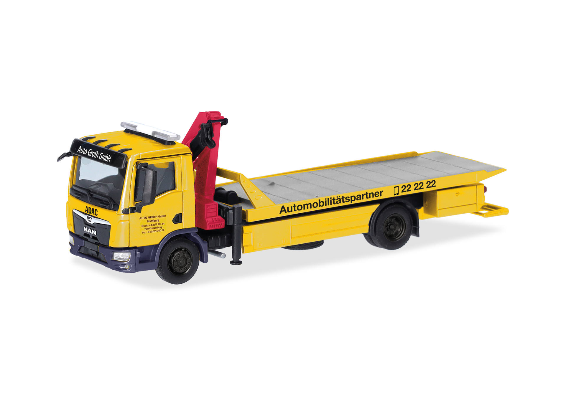 MAN TGM platform rescue vehicle with crane (and accessory) "ADAC/Auto Groth"