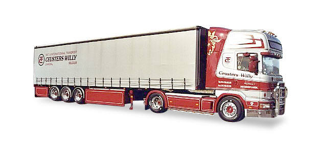 Scania 164 TL curtain canvas semitrailer "Willy Ceusters"