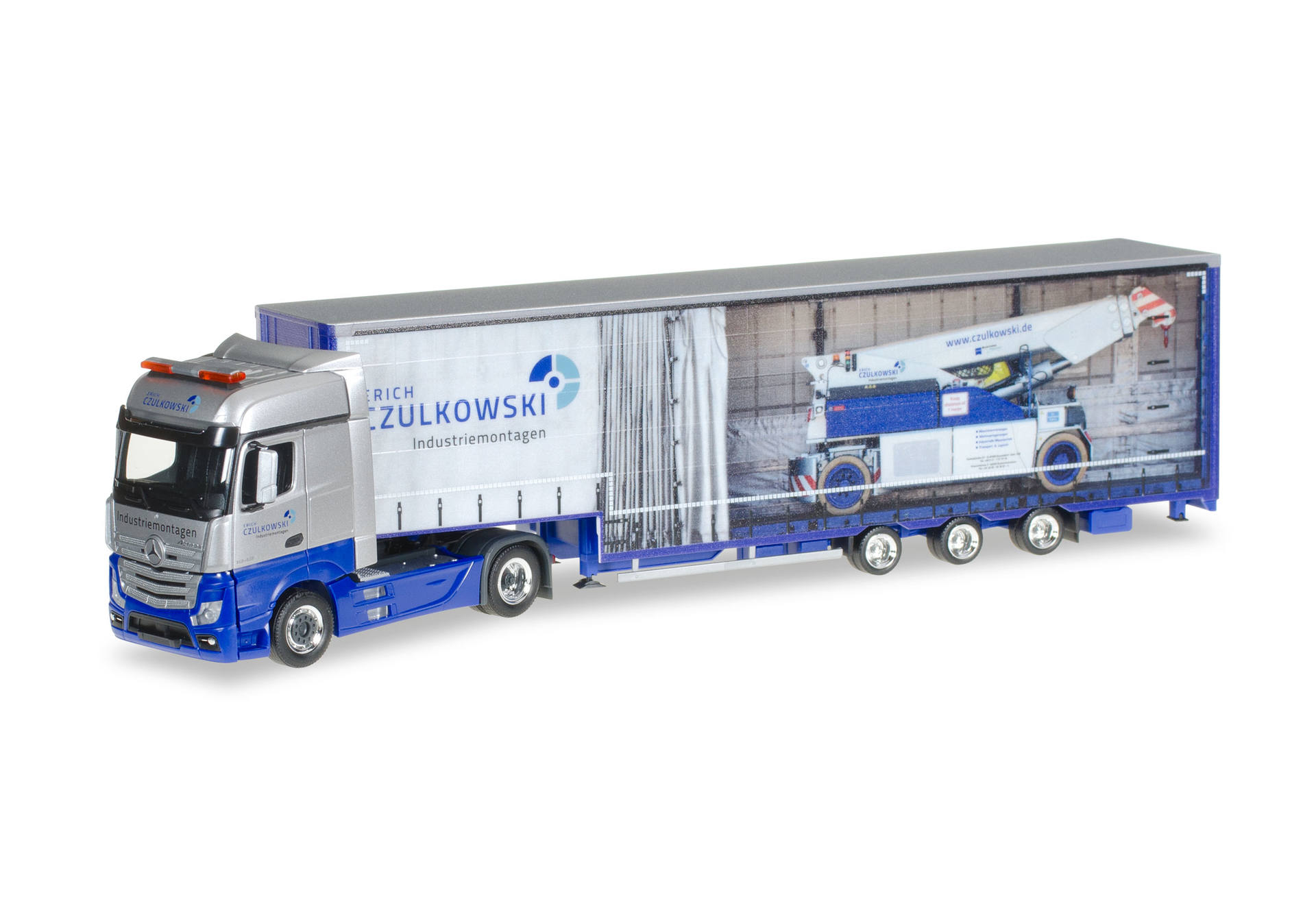 Mercedes-Benz Actros Bigspace jumbo curtain canvas semitrailer "Erich Czulkowski"