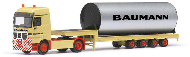 Mercedes-Benz Actros LH low-loader saddle train with tube 2a/4a