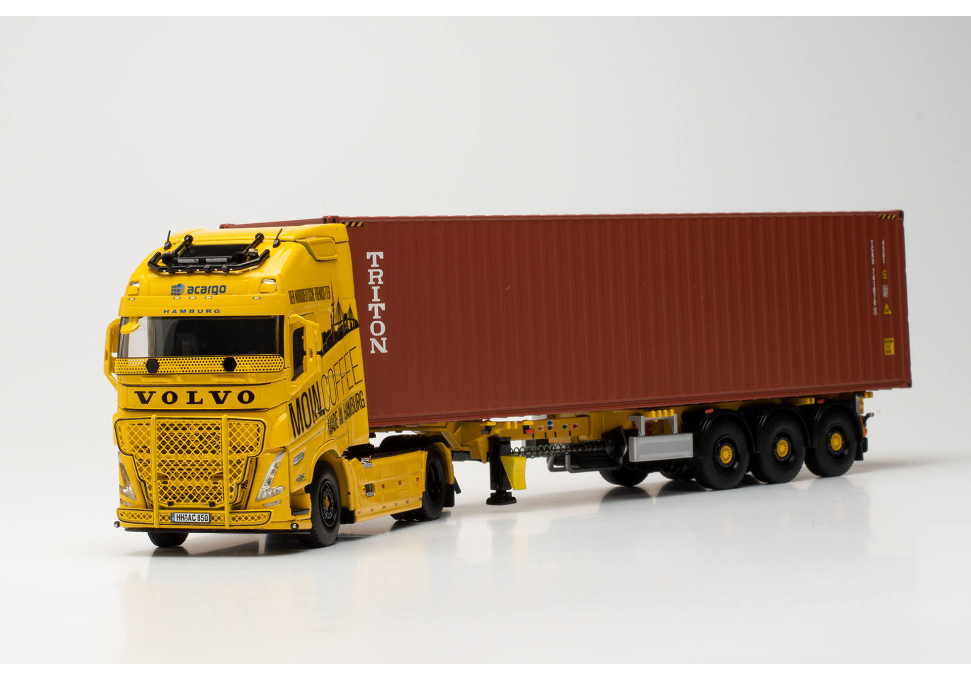 Volvo FH Gl. XL 20 Container-Sattelzug „acargo MoinCoffee / Triton“