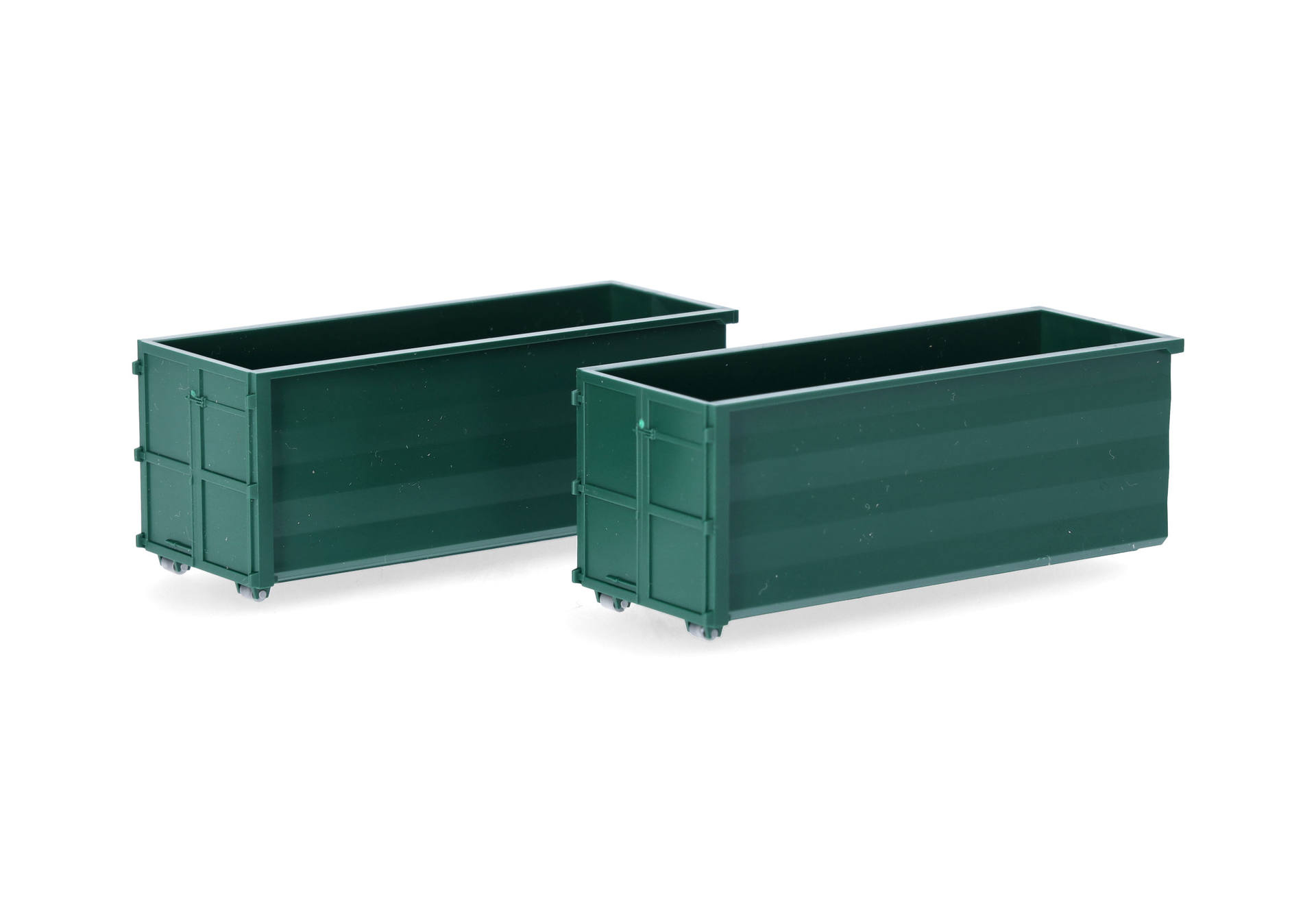 Roll-off bucket, moss green (2 pieces)