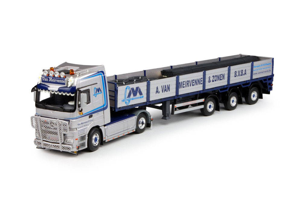 Mercedes-Benz Actros L canvas semitrailer "Meirvenne"