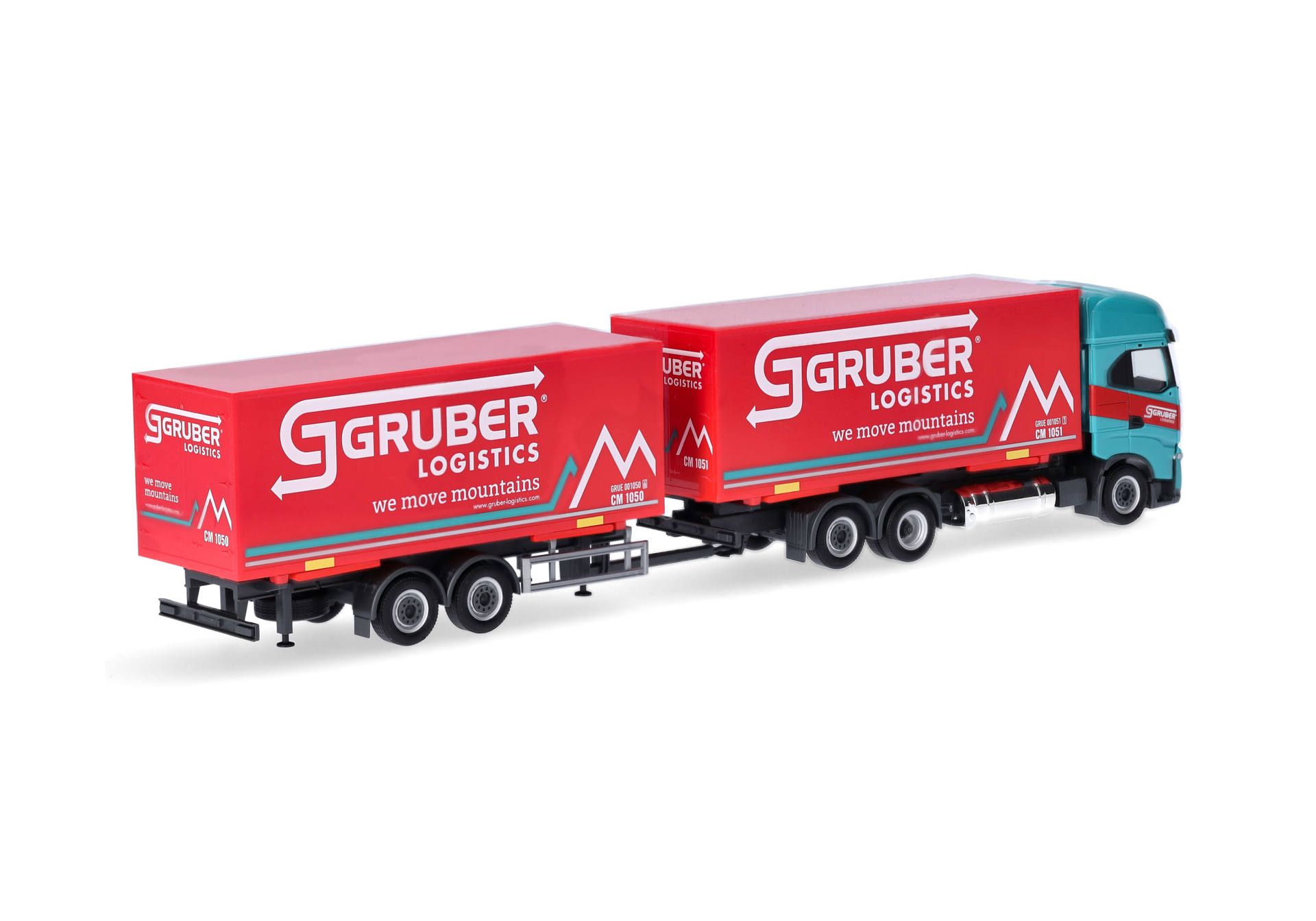 Iveco S-Way Wechselkoffer-Hängerzug "Gruber Logistics" (Italien/Bozen)