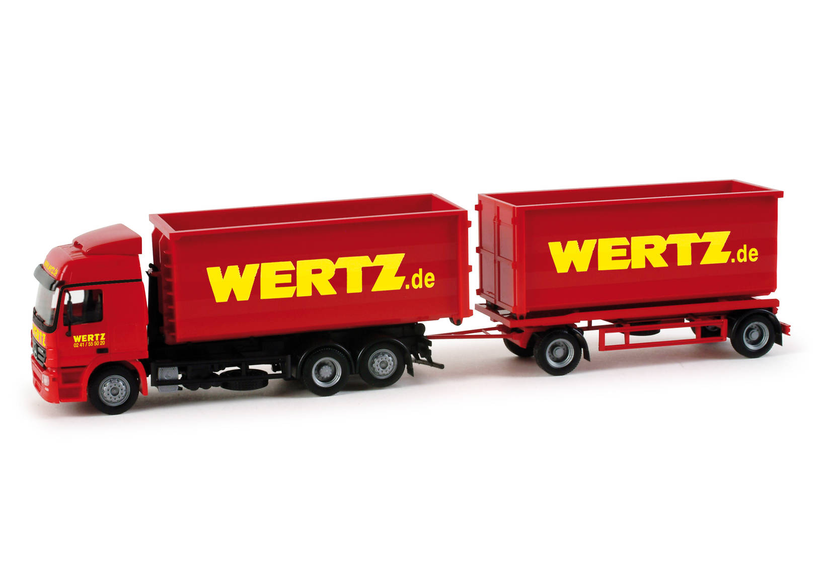 Mercedes-Benz Actros L 02 container trailer "Wertz"