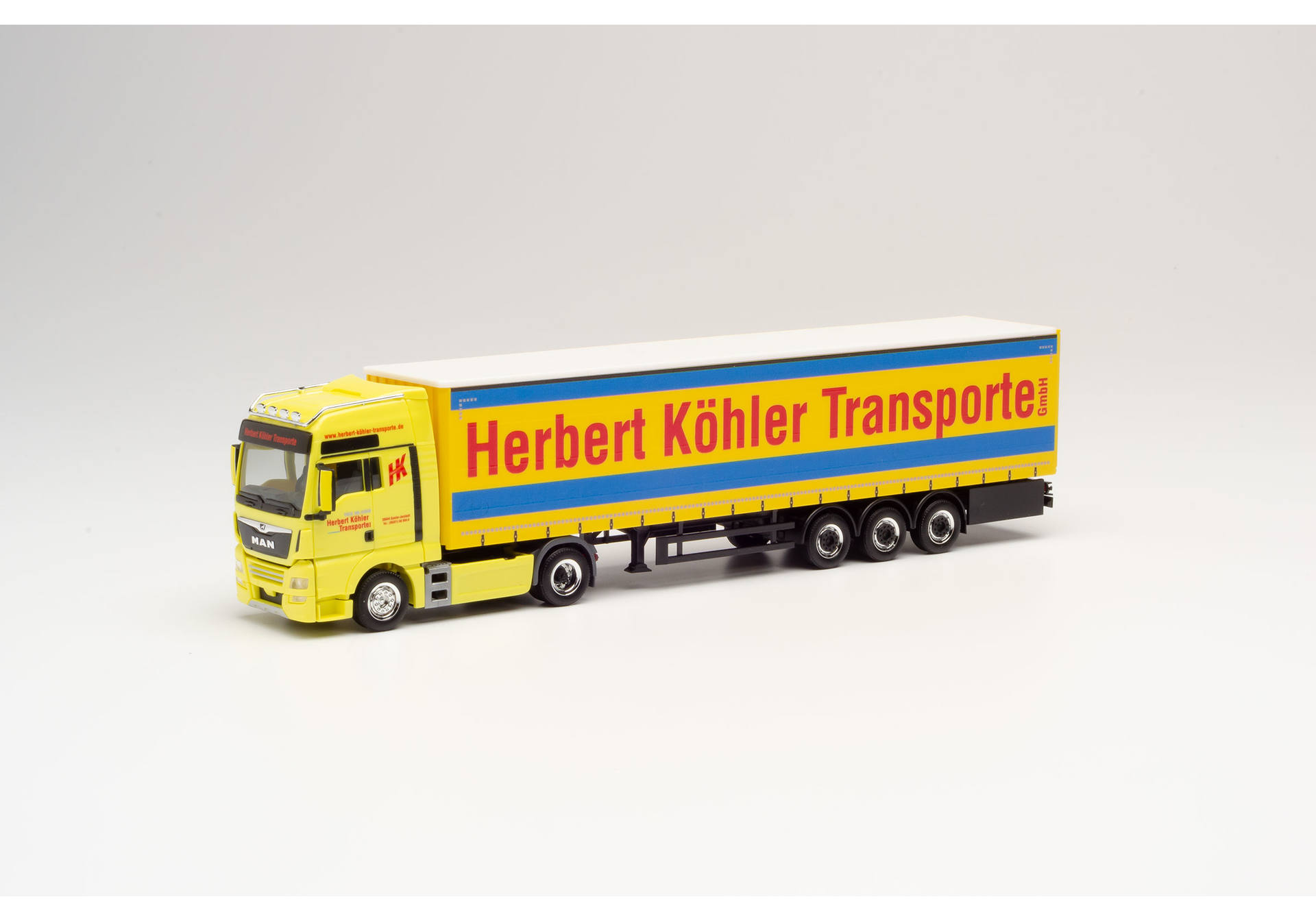 MAN TGX XXL Gardinenplanen Sattelzug "Herbert Köhler" (Sondermodell Norden)