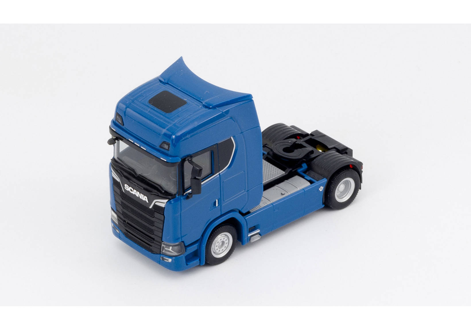 Scania CS high roof V8 rigid tractor with sun shield, gentian blue