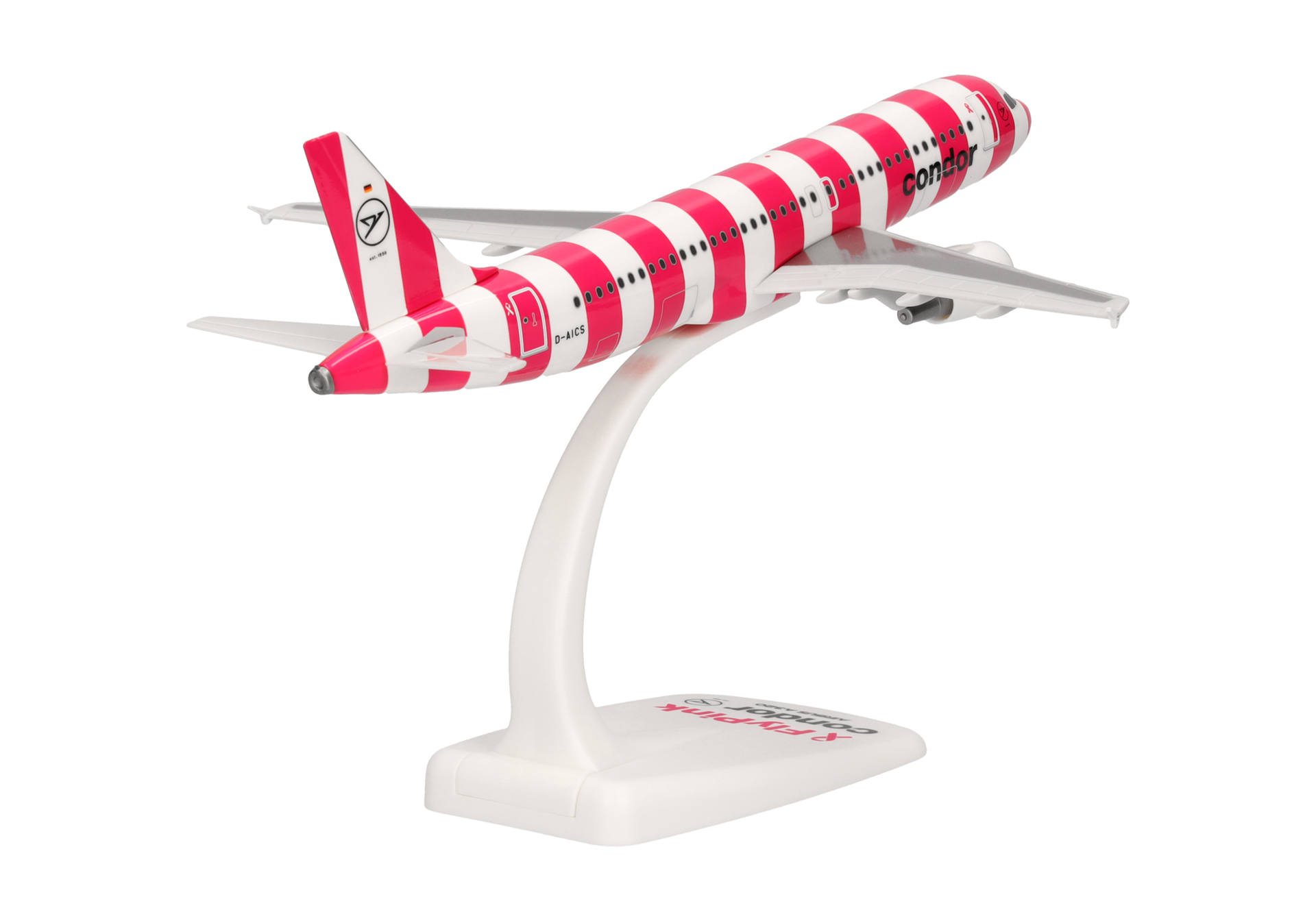 flugzeug, modell, rosa streifen, ausstellungsständer, jet