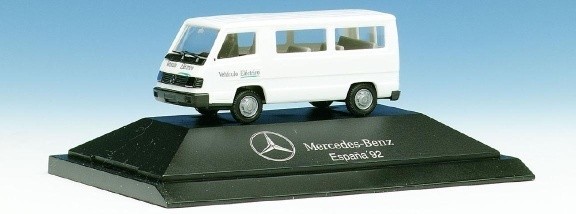 Mercedes-Benz 100 D Facelift Sockel print "Mercedes Benz Espana '92"