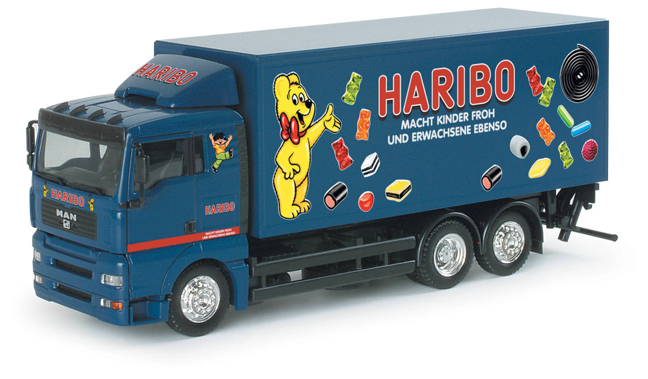 MAN TGA XL Koffer-LKW "Haribo"