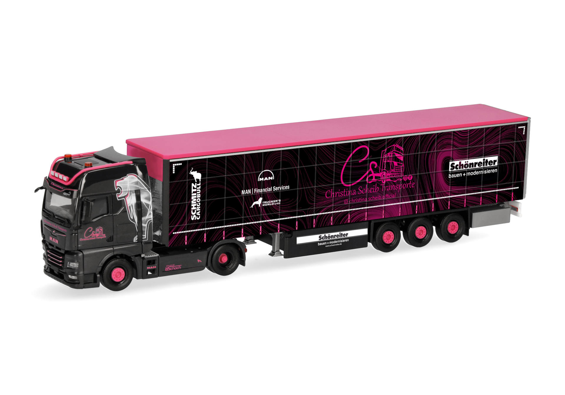 MAN GX GX cutain canvas semitrailer "Christina Scheib"