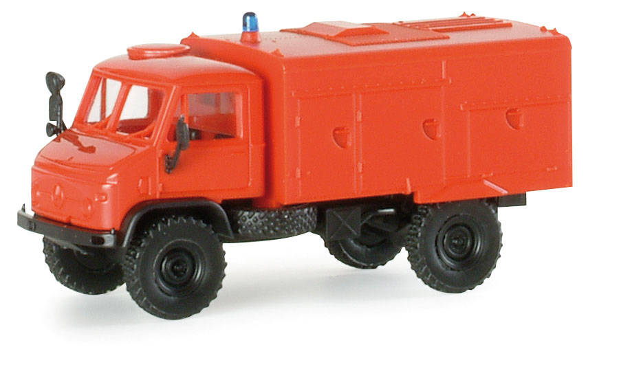 Unimog dry fire engine 750 red