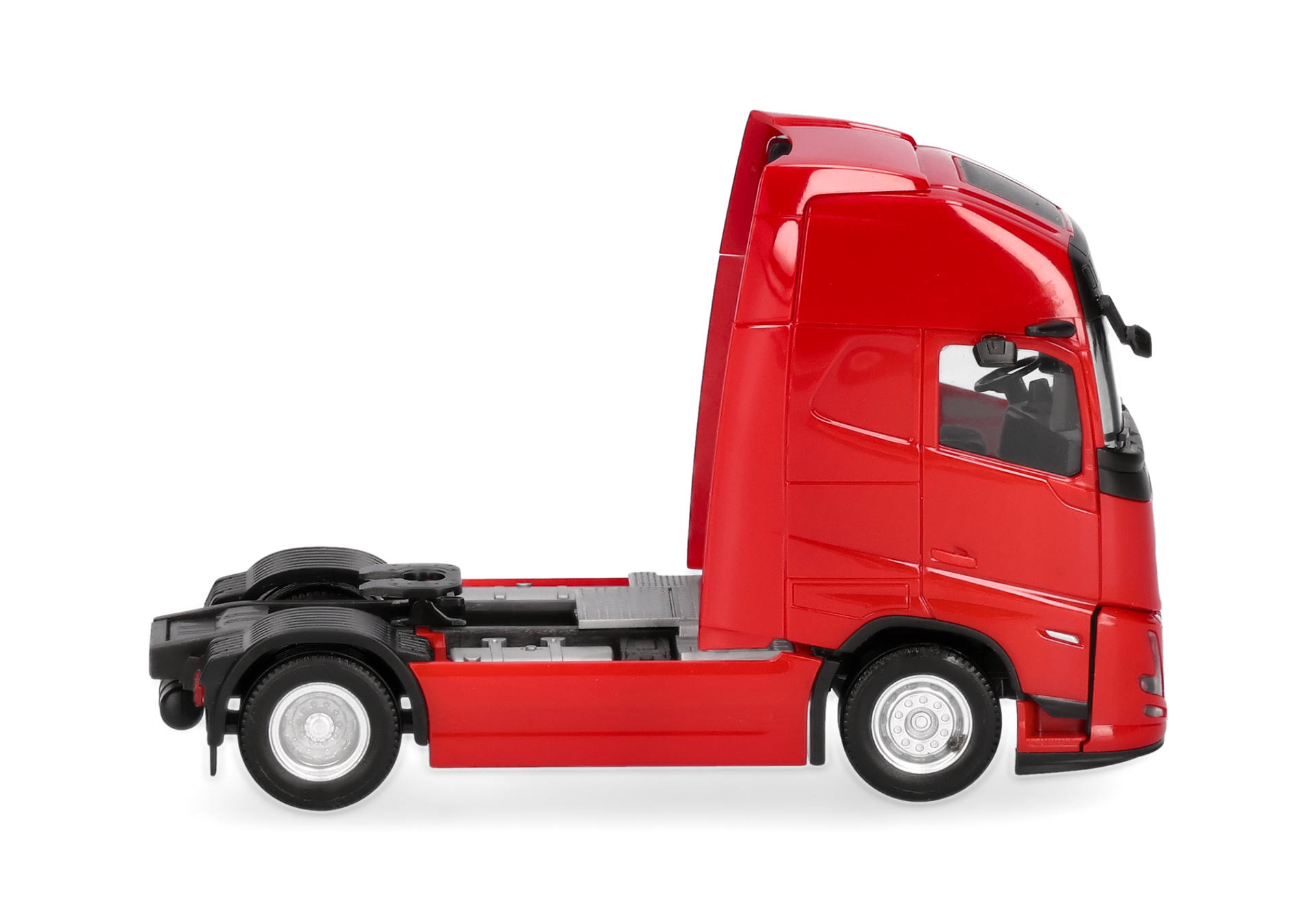truck, cab, tractor, red, toy