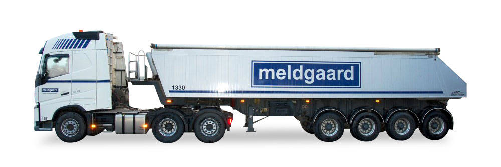 Volvo FH GL 6x2 dump semitrailer "Meldgaard"