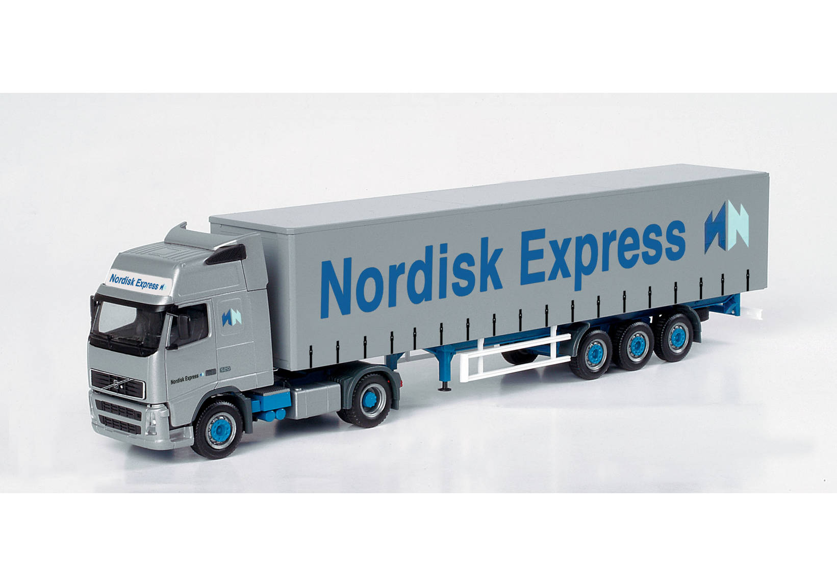Volvo FH XL curtain canvas semitrailer "Nordisk Express"