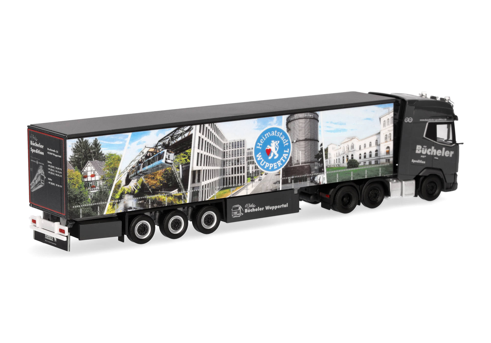 DAF XG+ (6x2) Gardinenplanen-Sattelzug "Bücheler Wuppertal"