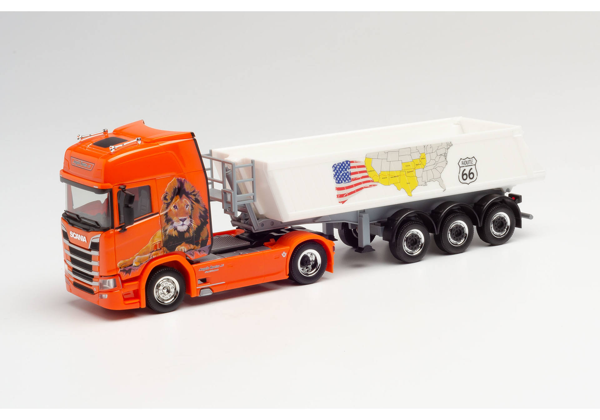 Scania CR Hochdach Kipp-Sattelzug "Angelo Raetzo"