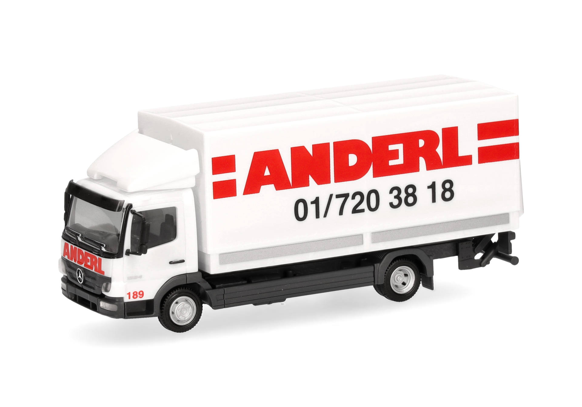 Mercedes-Benz Atego box truck with tailgate lift "Gartner KG/Anderl", Austria