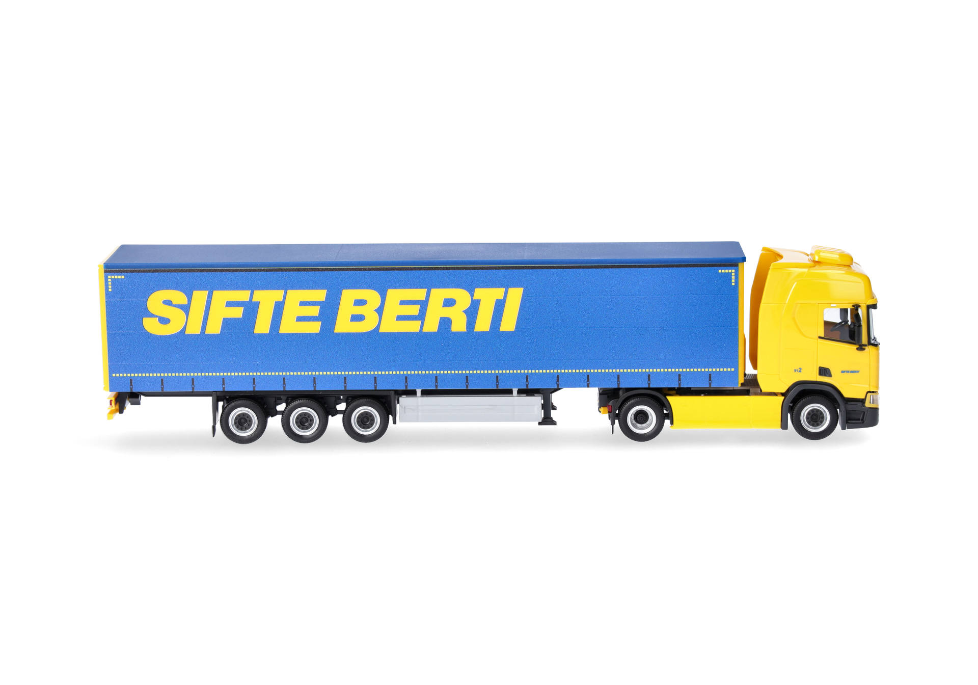 Scania CR 20 high roof curtain canvas semitrailer truck "SIFTE BERTI/PLANZER"