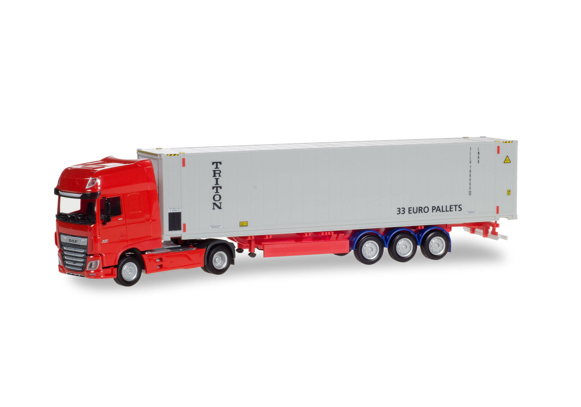DAF XF SSC Euro 6 Facelift Highcube Container semitrailer "Triton"