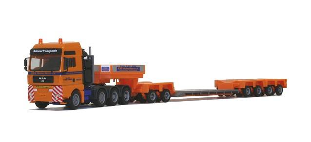 MAN TGA XXL low boy semitrailer "KVS"