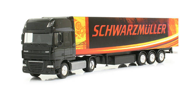 DAF XF 105 euro box semitrailer "Schwarzmueller"