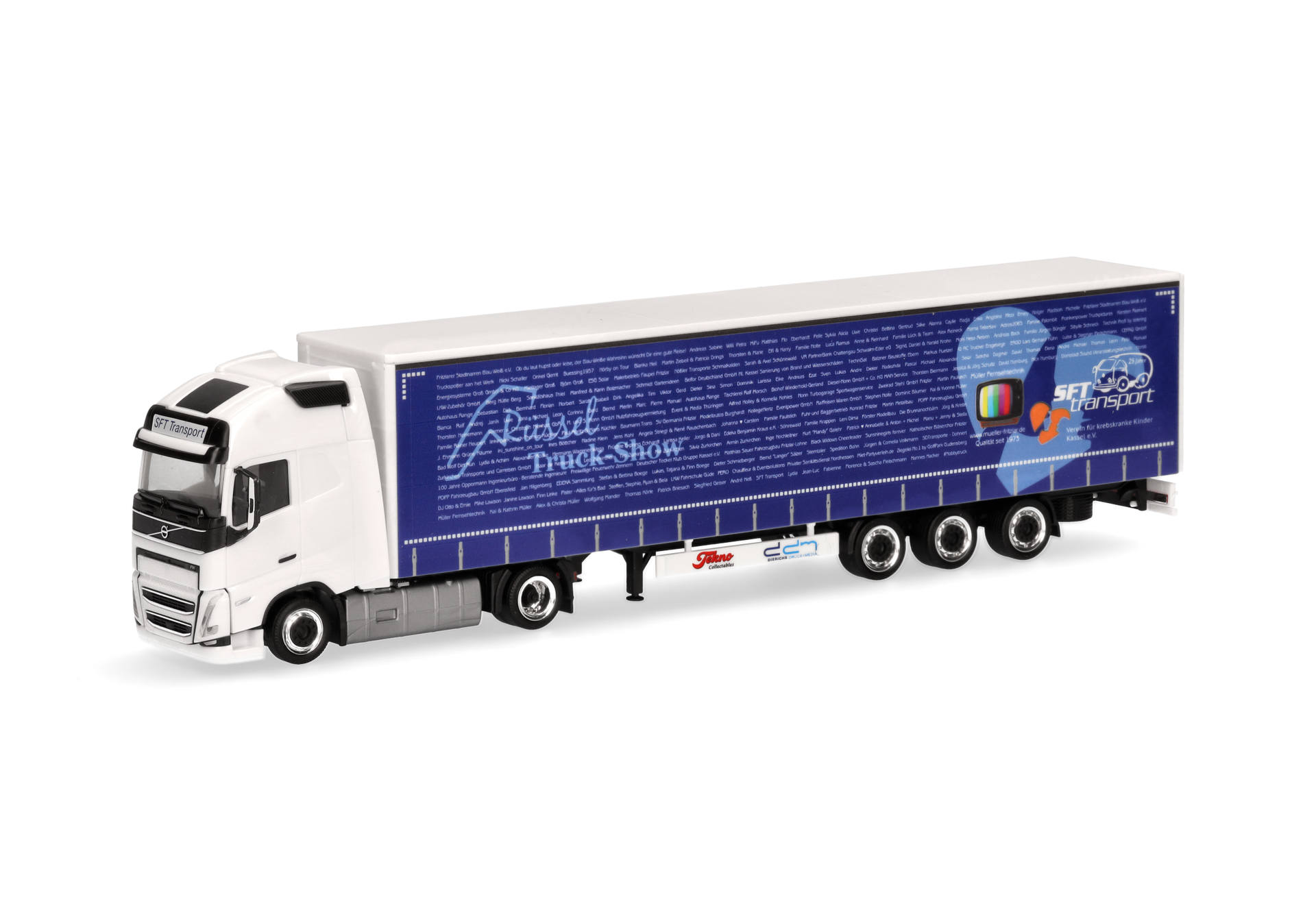 Volvo FH GL 2020 volume curtain canvas semitrailer "SFT/Rüssel Truck Show 2024""