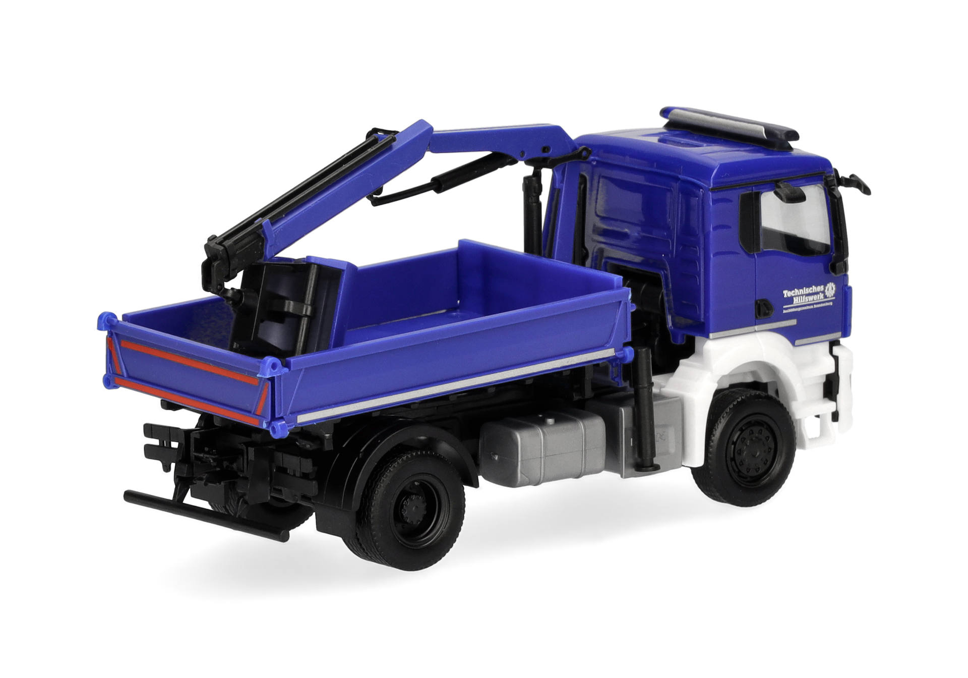 MAN TGS NN Dreiseitenkipper mit Ladekran, 2achs, "THW Brandenburg"