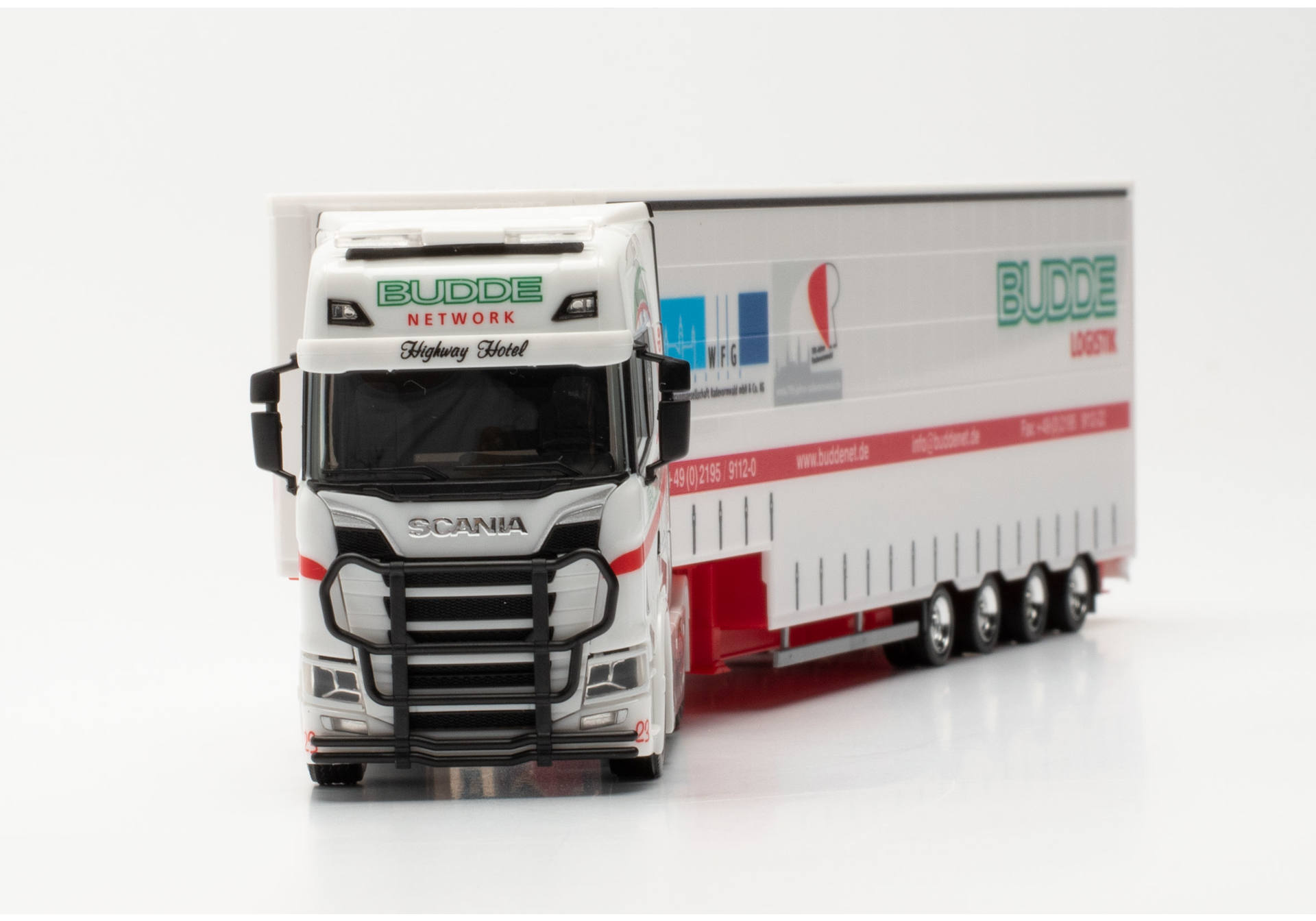 Scania CS 20 HD Meusburger-Sattelzug „BLS Budde Logistik Spedition“