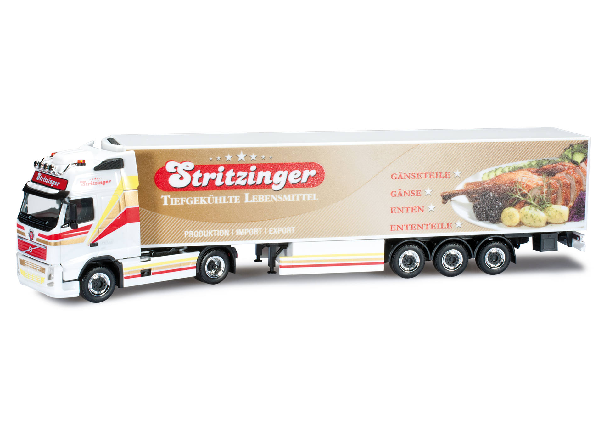 Volvo FH GL XL refrigerated box semitrailer "Stritzinger"