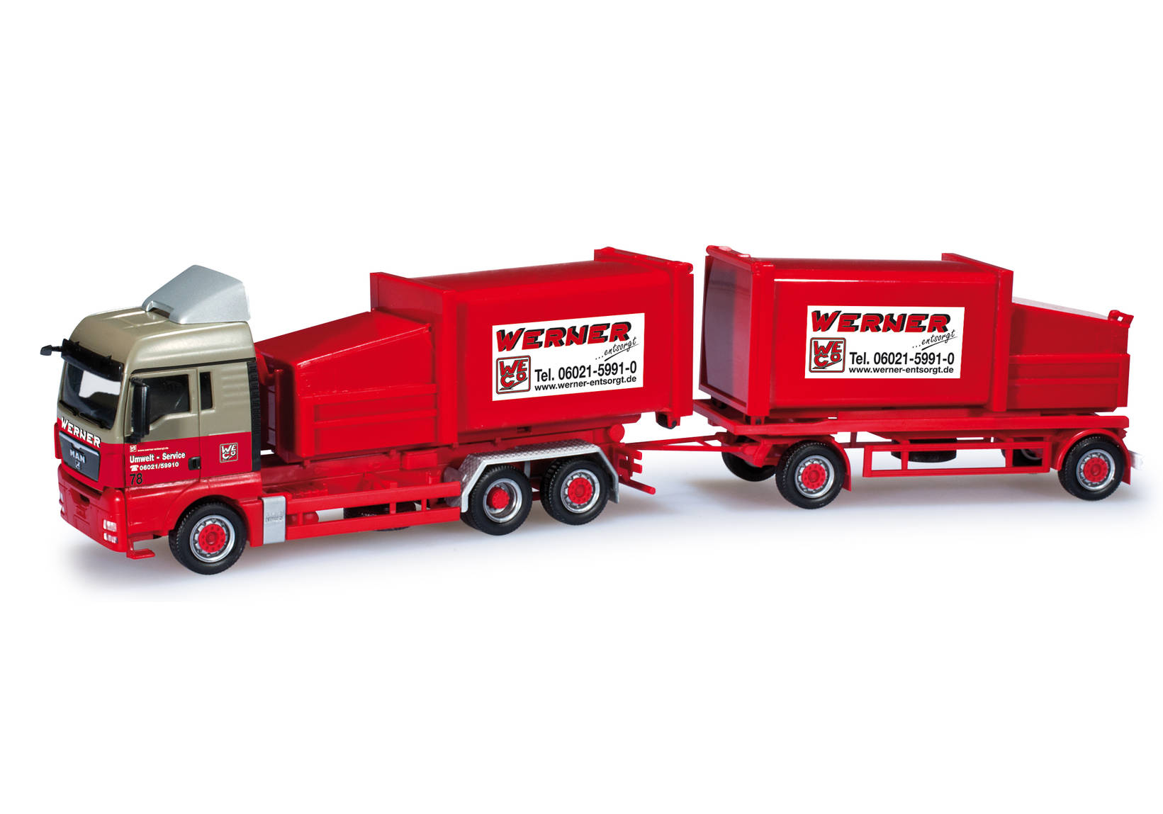 MAN TGX XLX Pressmüllcontainer-Hängerzug "Werner"