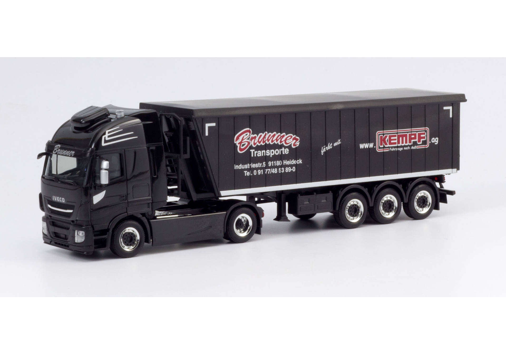Iveco Stralis Stöffelliner-Sattelzug "PB Transporte Brunner"(Bayern / Heideck)
