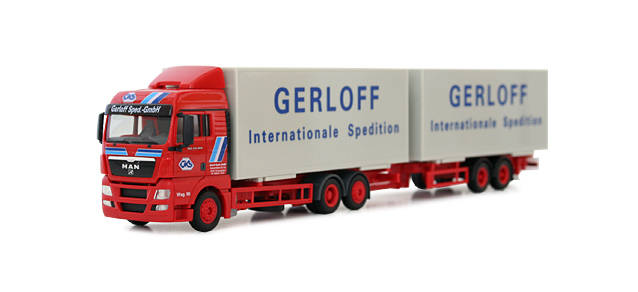 MAN TGX XLX tandem-axle interchangeable box trailer "GKS Gerloff"