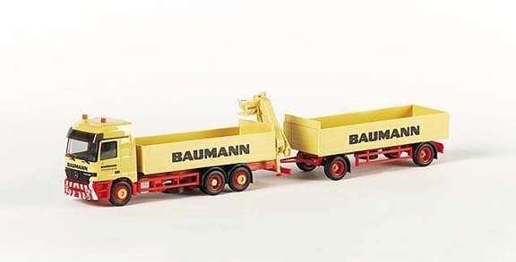Mercedes-Benz Actros L building material hanger train with loading crane 3A/2A