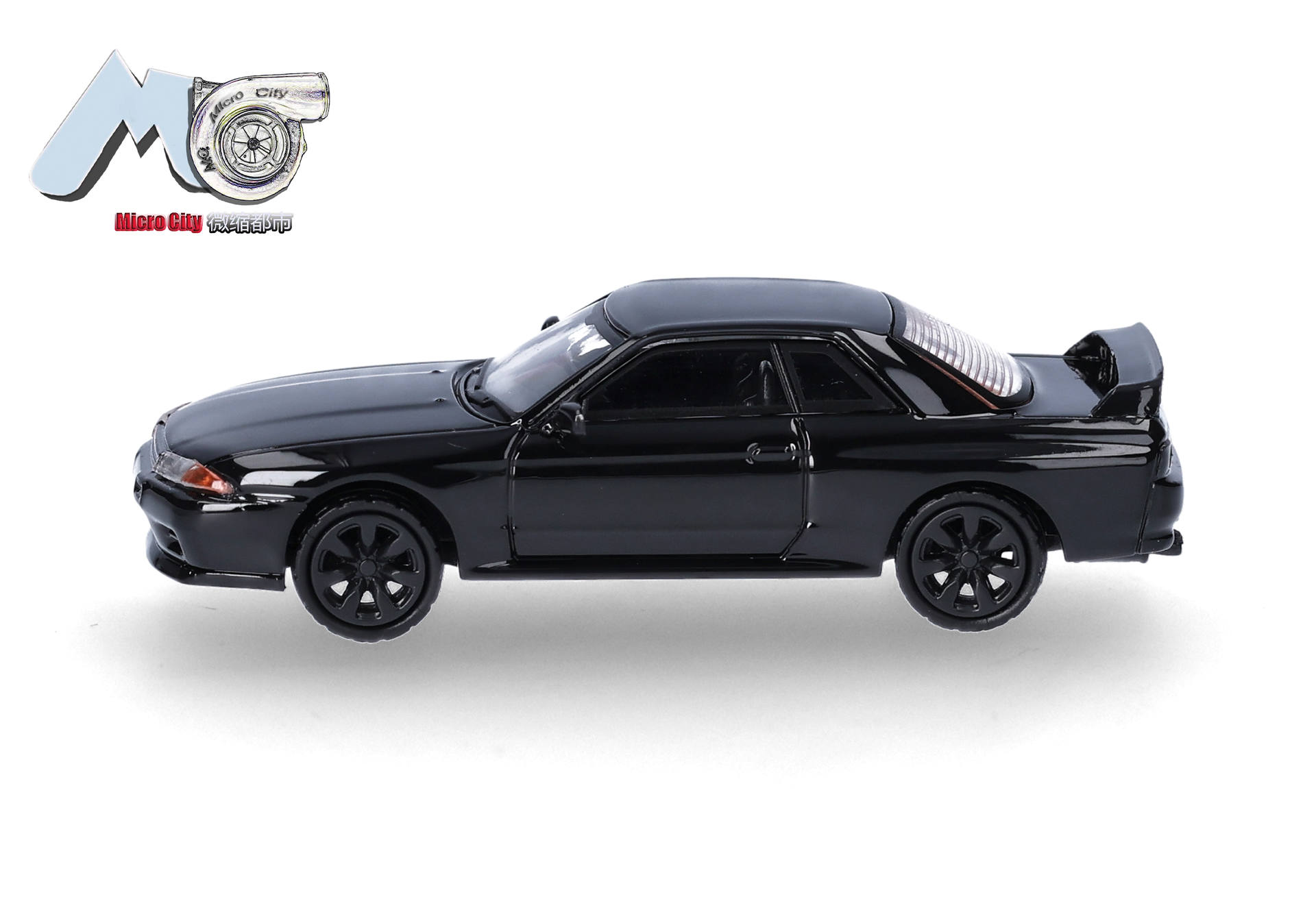 toy car, diecast, black, sedan, racing spoiler