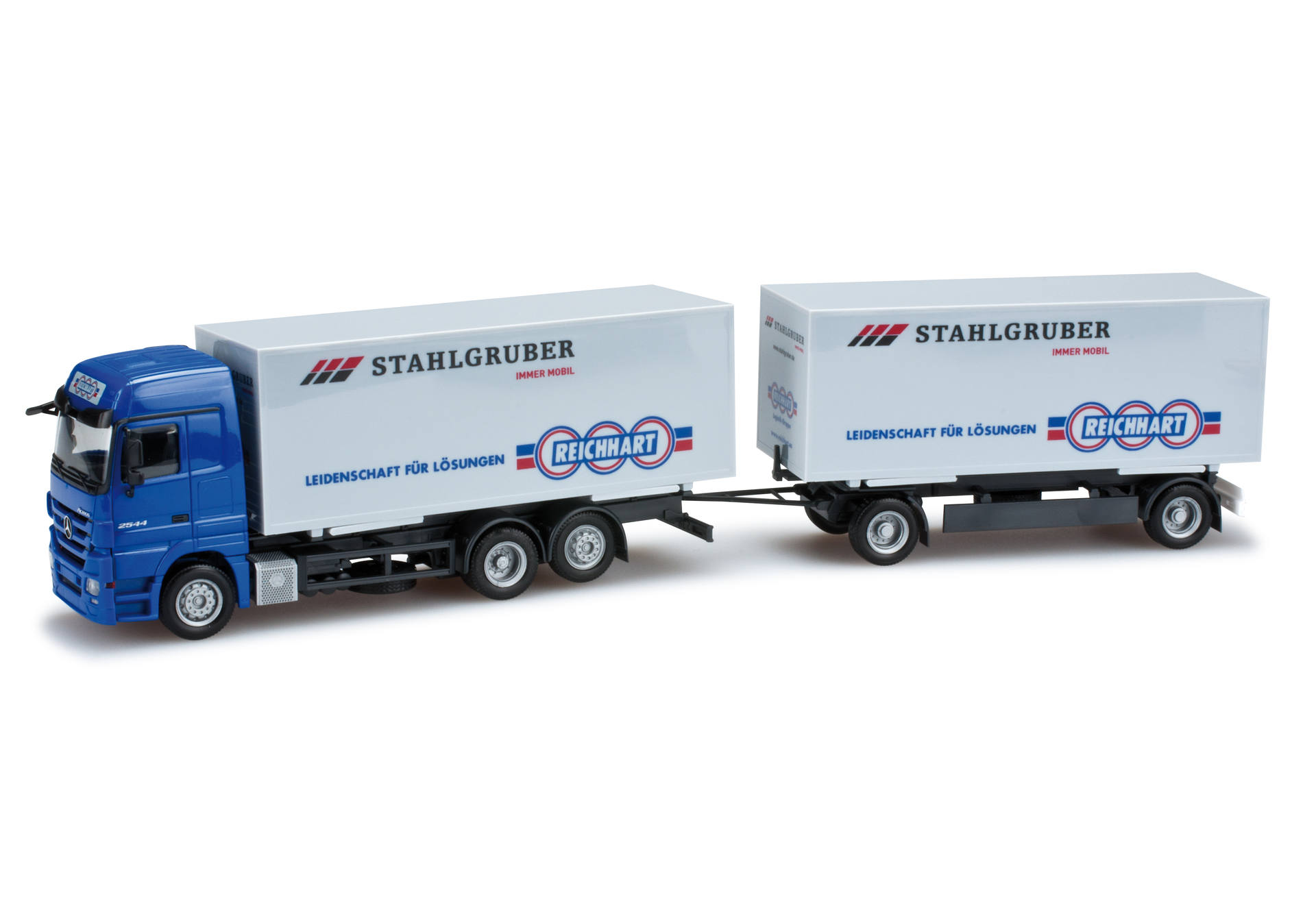 Mercedes-Benz Actros LH interchargable box trailer "Reichhart"