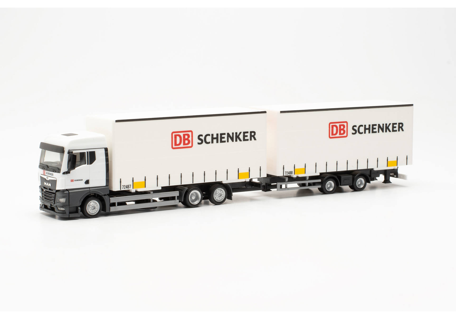 MAN TGX GM Volumen-Wechselplanen-Hängerzug „DB Schenker“